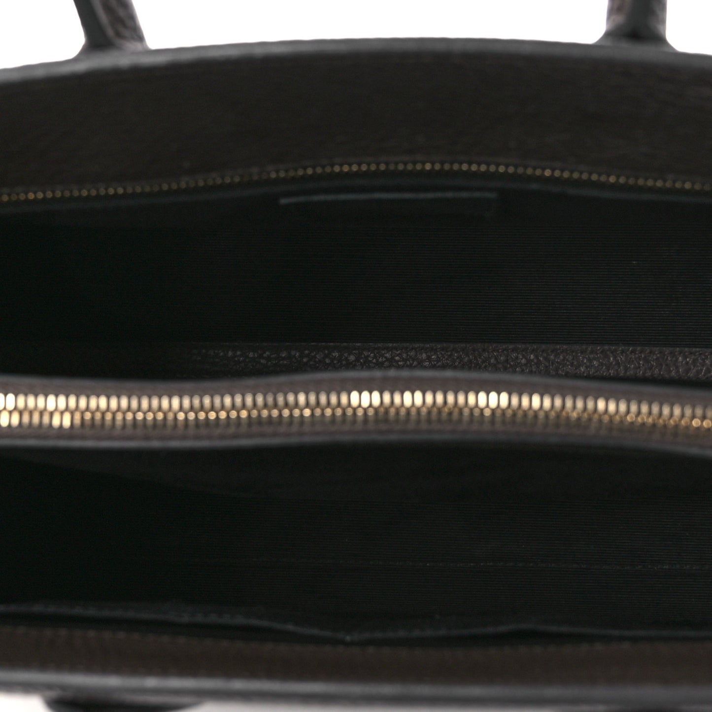 Grained Calfskin Small Sac De Jour Dark Brown
