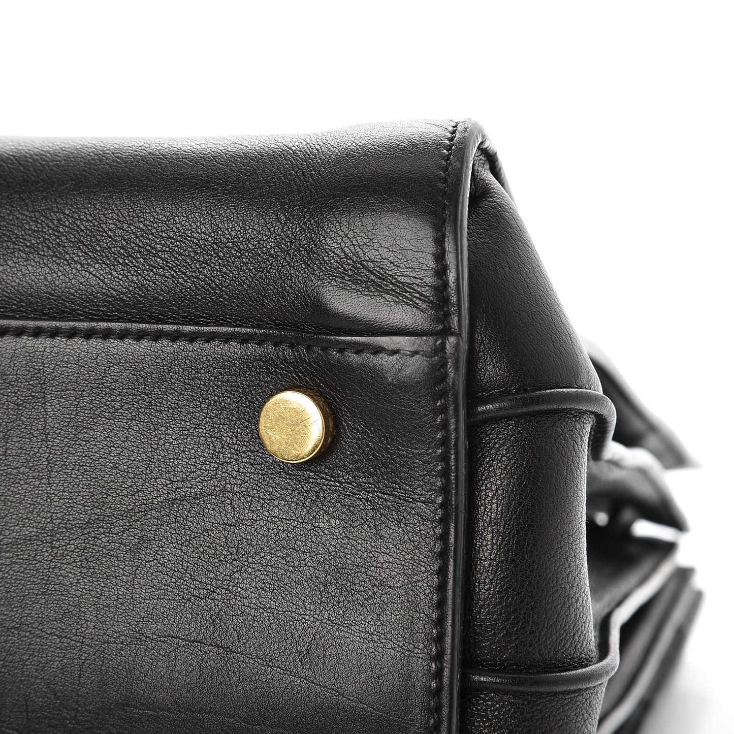 Calfskin Small Sac De Jour Black