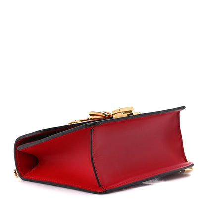 Gucci Calfskin Mini Sylvie Chain Shoulder Bag Hibiscus Red 4 of 11