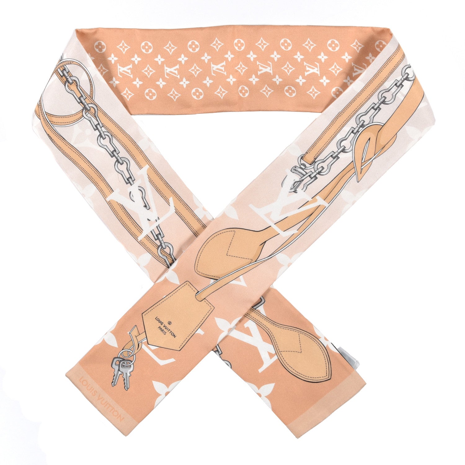 Louis Vuitton Silk Monogram Gradient By The Pool Bandeau Mist 1 of 3