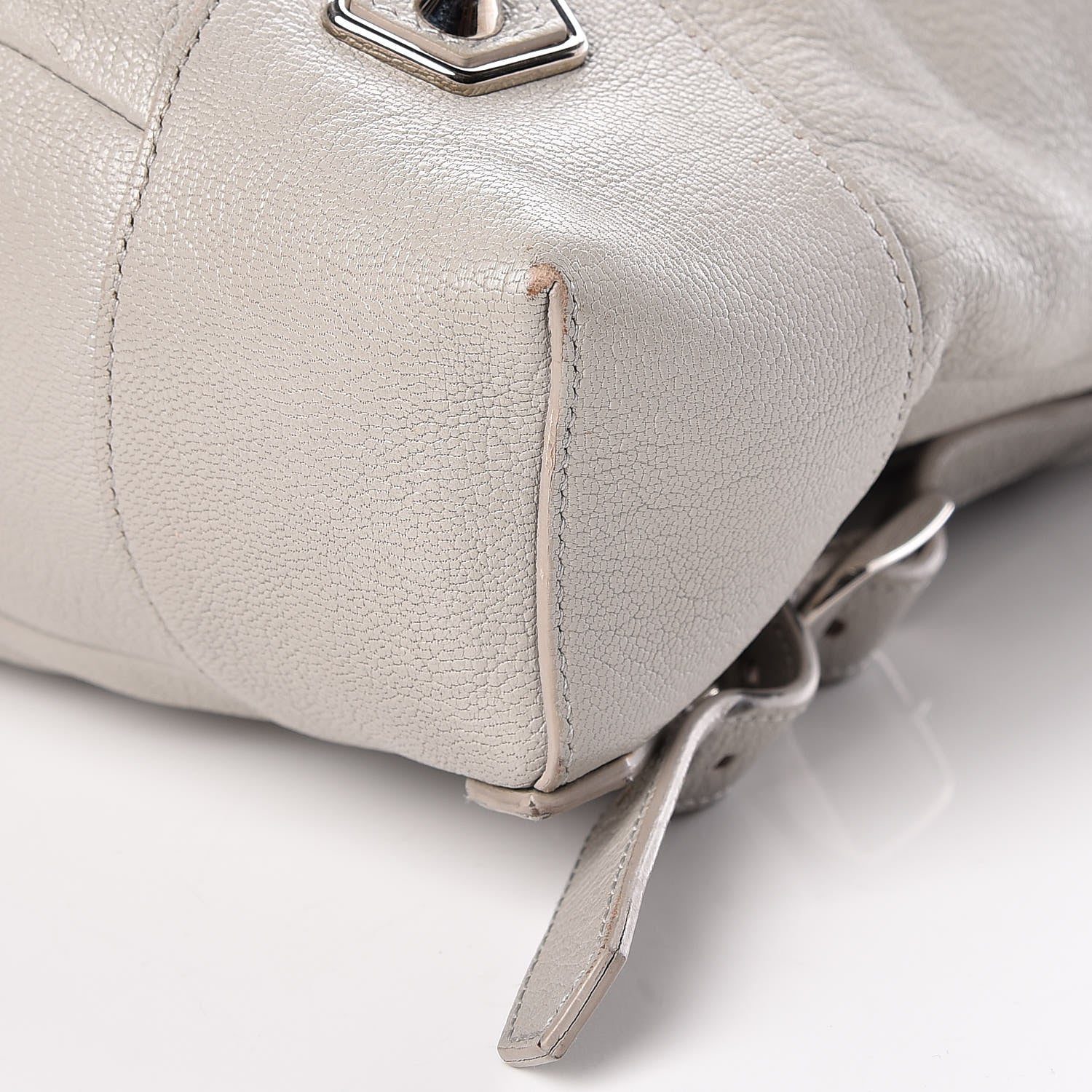 Balenciaga Chevre Silver Metallic Edge Hardware Backpack Gris Glace 10 of 10