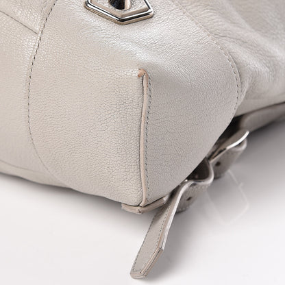Balenciaga Chevre Silver Metallic Edge Hardware Backpack Gris Glace 10 of 10