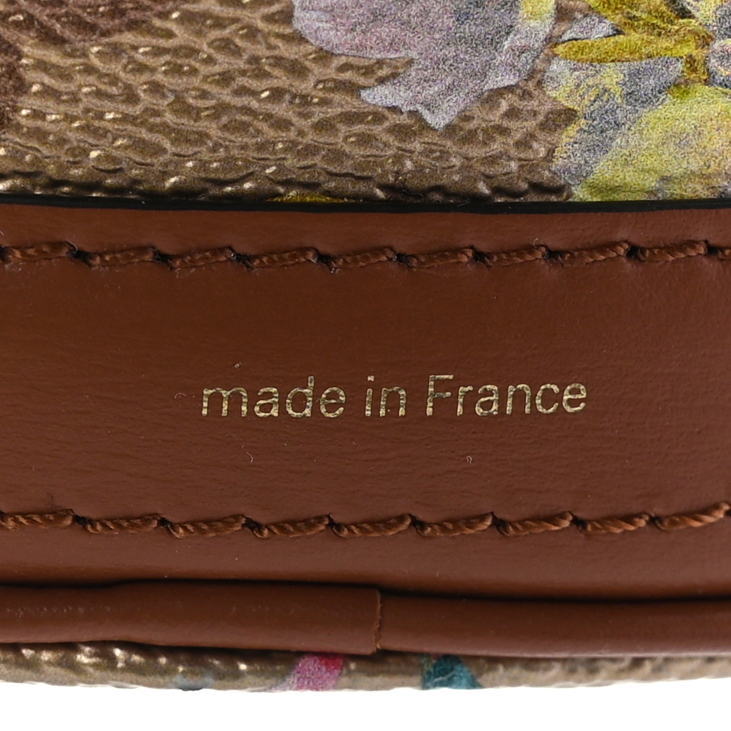 Louis Vuitton Metallic Monogram LV Garden Nano Bucket Bag Gold 6 of 9