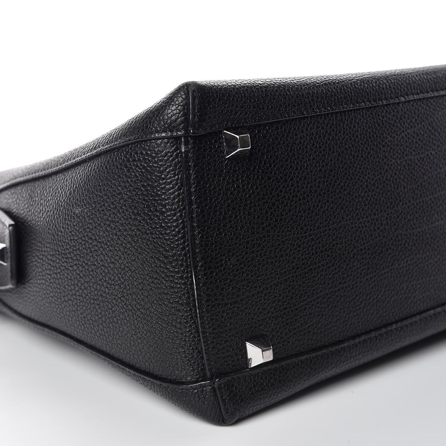 Grained Calfskin Medium Ella Boston Black