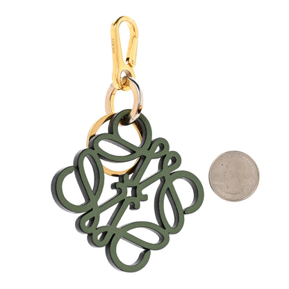 Loewe Calfskin Anagram Bag Charm Key Holder Rosemary 2 of 7