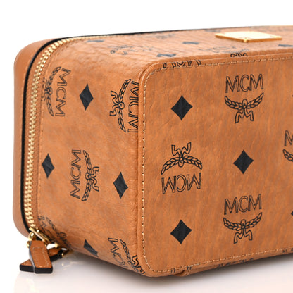 MCM Visetos Rockstar Vanity Case Cognac 9 of 10