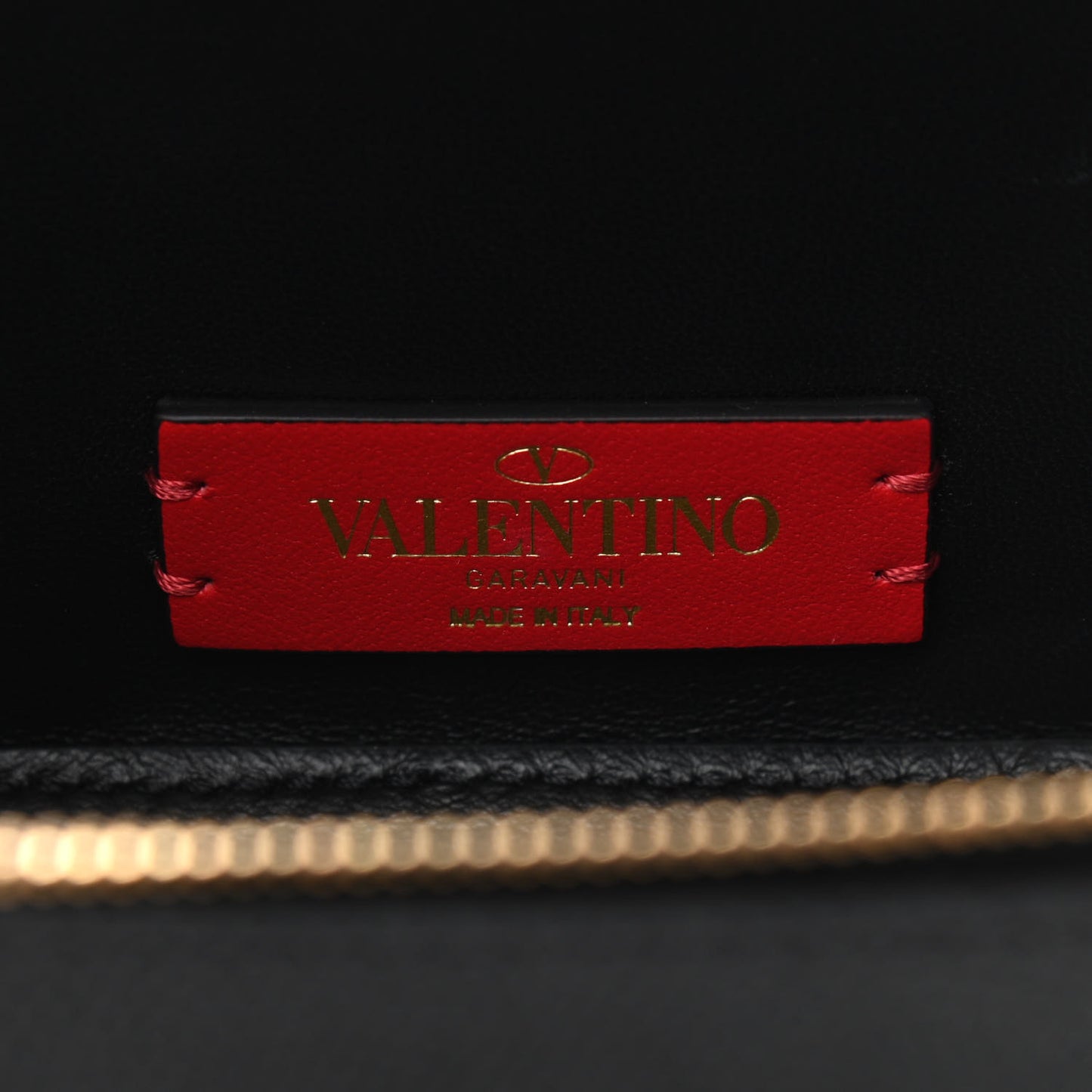 Grained Calfskin VSling Vanity Case Black