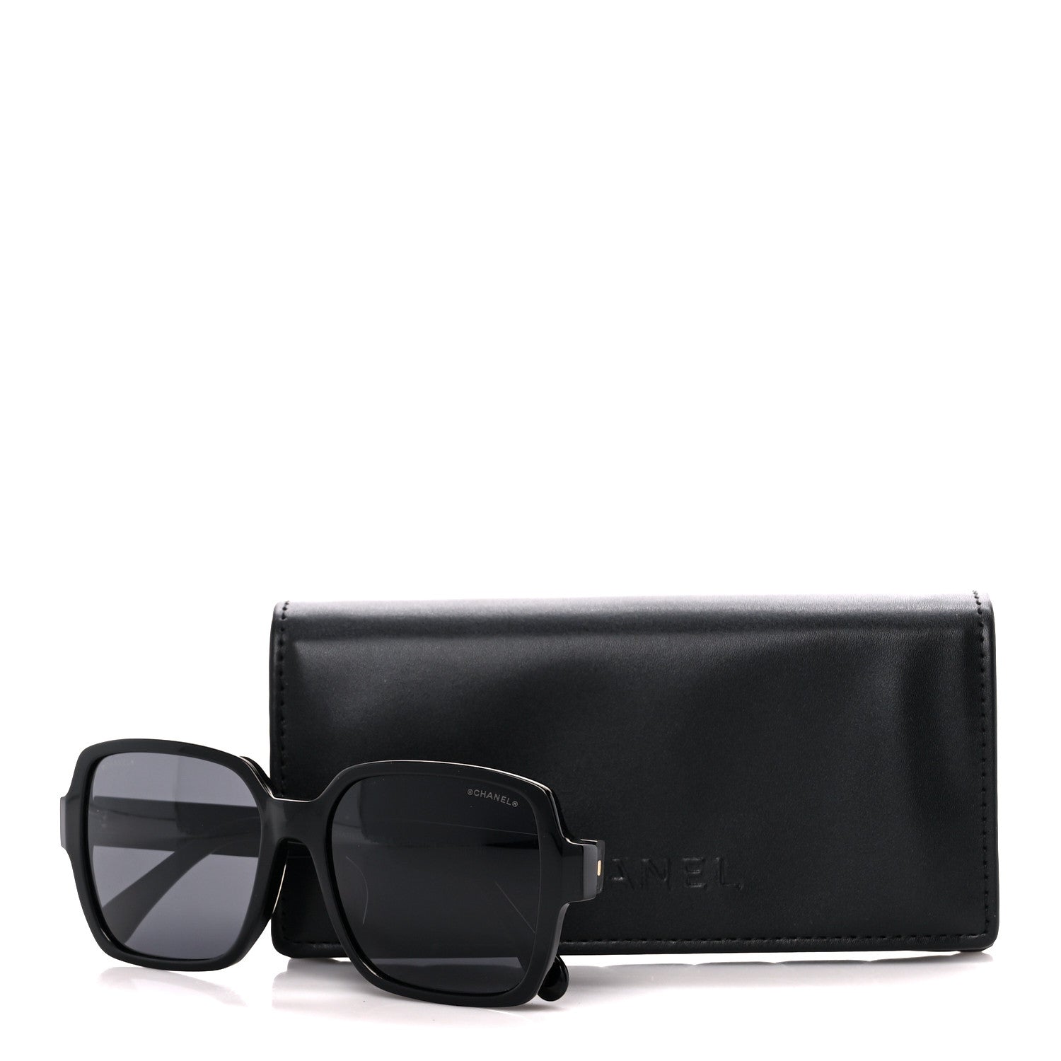 Chanel Acetate Square Sunglasses 5408-A Black 8 of 8