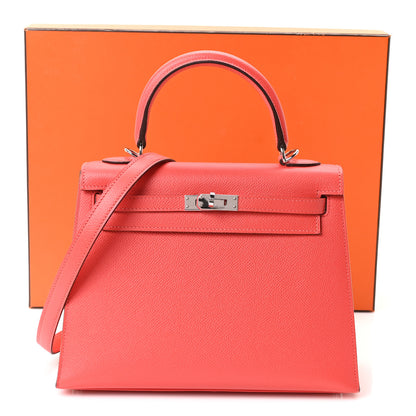 Hermes Epsom Kelly Sellier 25 Rose Jaipur 11 of 11