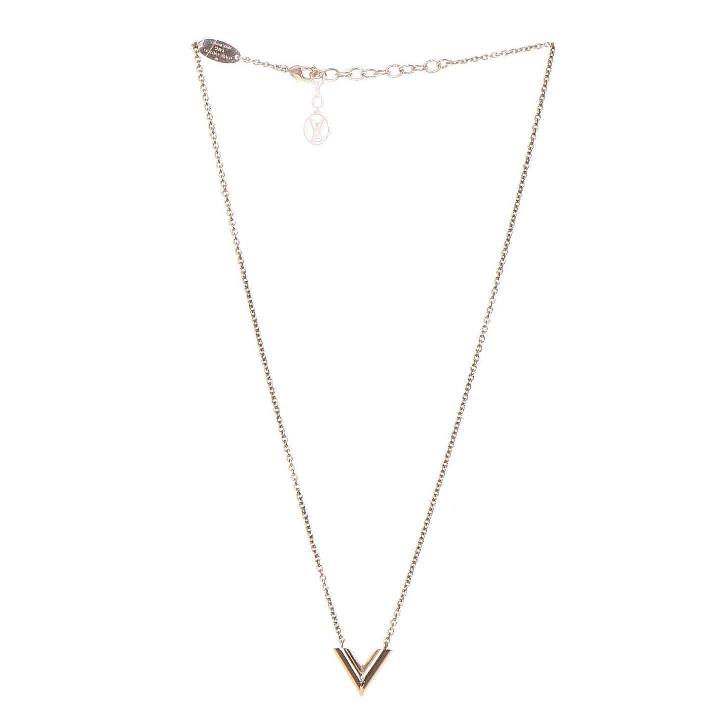 Essential V Necklace Gold