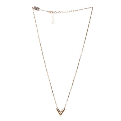 Louis Vuitton Essential V Necklace Gold 3 of 7