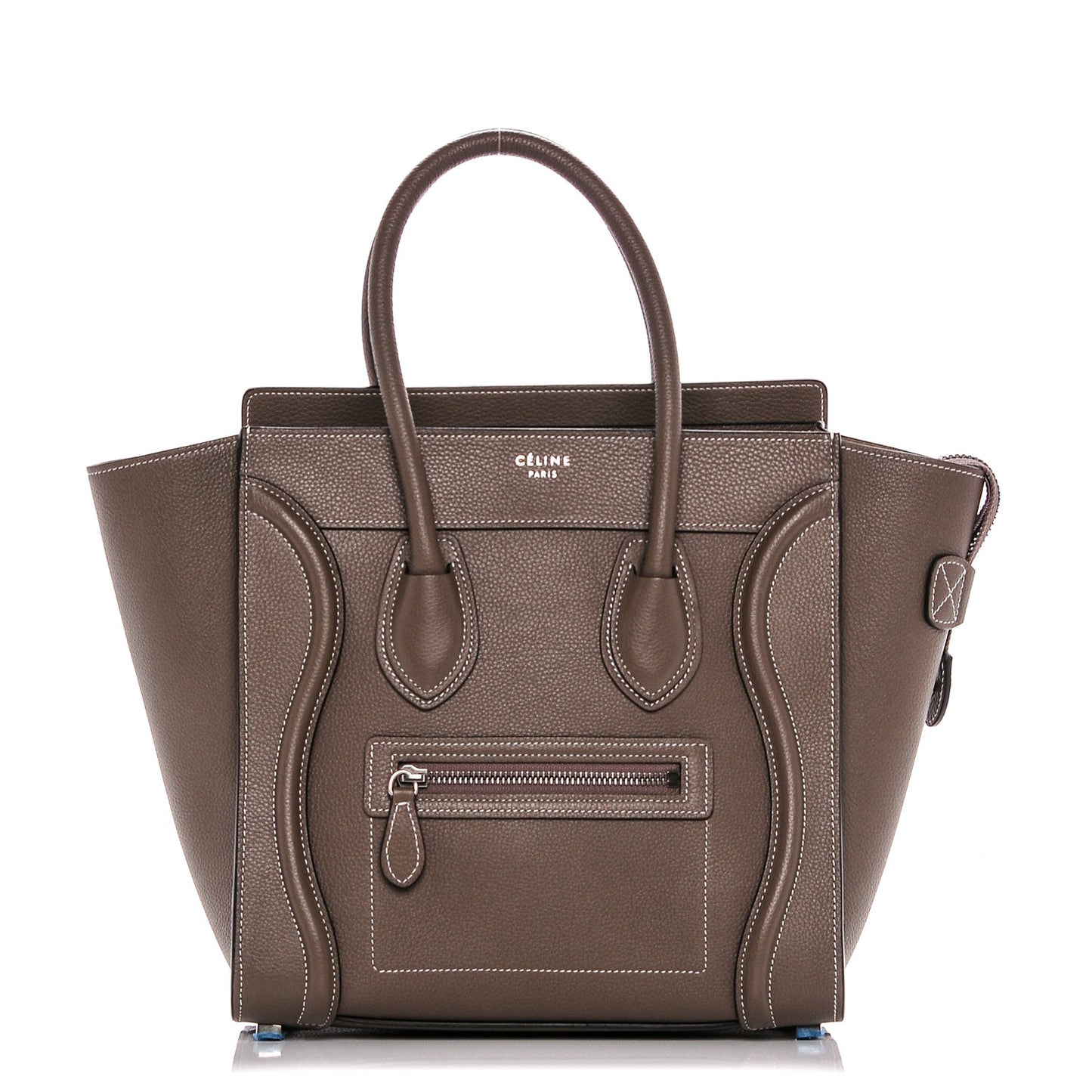 Drummed Calfskin Micro Luggage Souris
