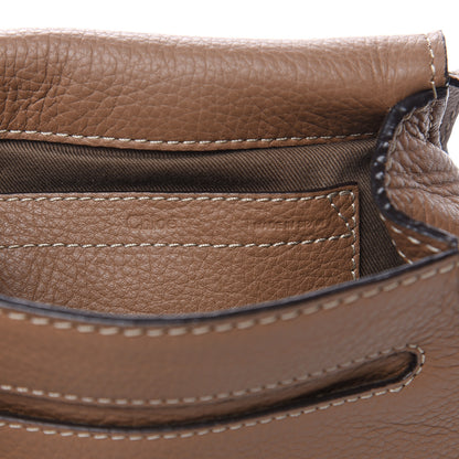 Chloe Calfskin Mini Marcie Round Crossbody Bag Nut 6 of 9