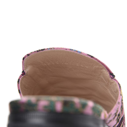 Gucci X DISNEY Jacquard Japanese Donald Duck Womens Princetown Slippers 38.5 Pink Black 8 of 10