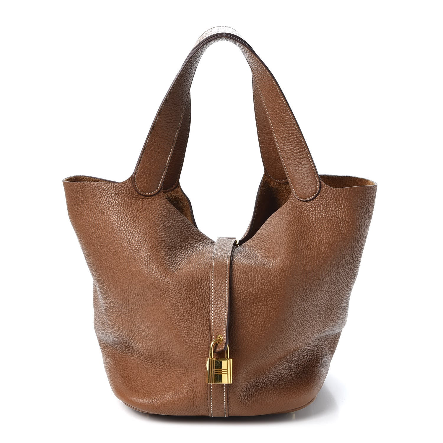 Hermes Taurillon Clemence Picotin Lock 26 GM Gold 1 of 11