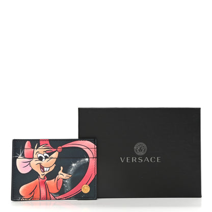 Versace X DISNEY Nappa Cinderella Print Card Holder Red Multicolor 8 of 8