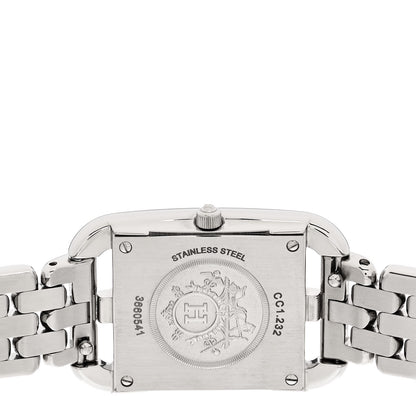 Hermes Stainless Steel Diamond Bezel Mother of Pearl 23mm Cape Cod Quartz Watch 4 of 5