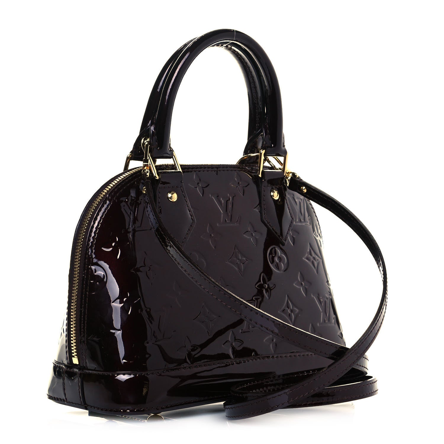 Louis Vuitton Vernis Alma BB Amarante 3 of 11