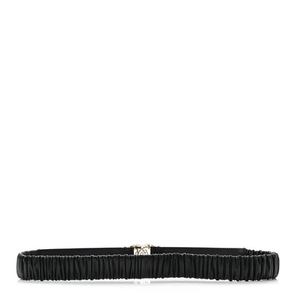Chanel Lambskin Crystal Logo Belt 75 30 Black 4 of 7