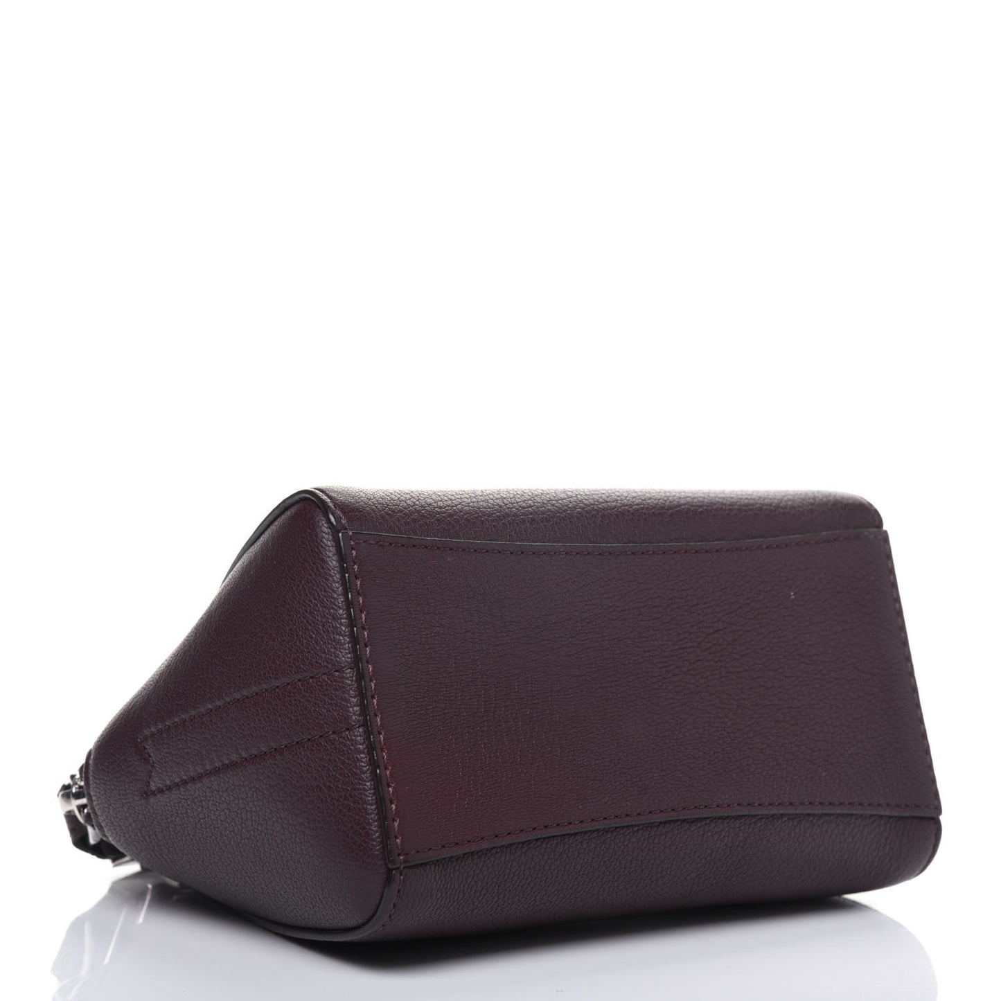 Sugar Goatskin Small Antigona Beauty Wristlet Oxblood
