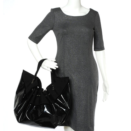 Chanel Vinyl Stretch Spirit Large Cabas Tote Black 2 of 8