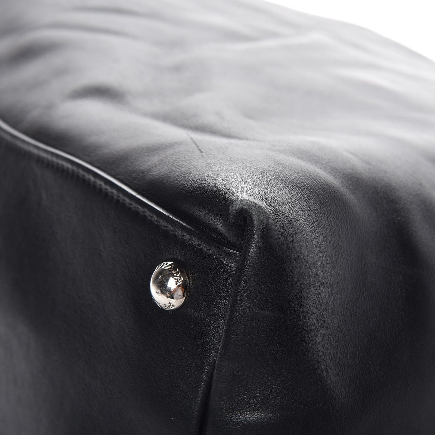 Soft Calf Side Zip Hobo Black