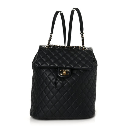 Chanel Lambskin Quilted Large Urban Spirit Backpack Black 1 of 9