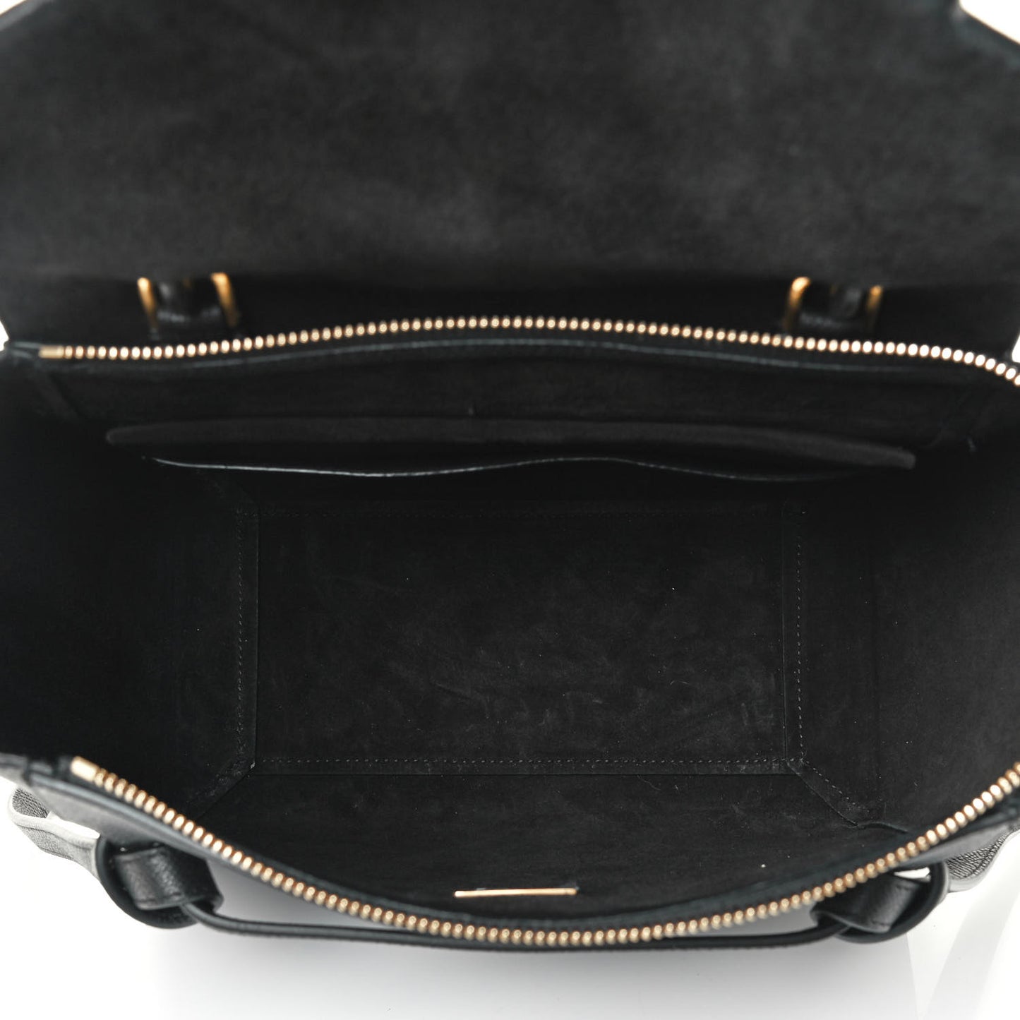Baby Grained Calfskin Micro Belt Bag Black