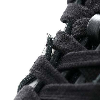 Chanel Velour Tweed CC High Top Sneakers 35 Black Gold 10 of 13