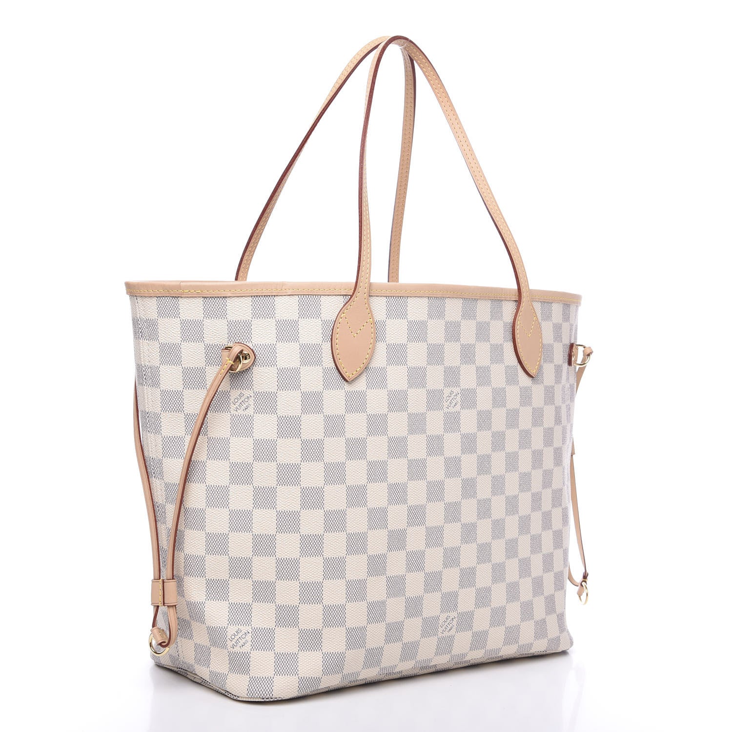 Louis Vuitton Damier Azur Neo Neverfull MM Rose Ballerine 2 of 10