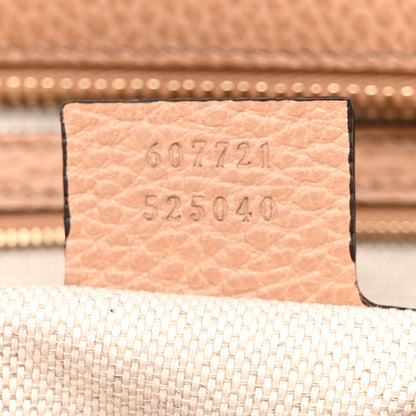 Gucci Pebbled Calfskin Medium Soho Top Handle Satchel Beige 7 of 10