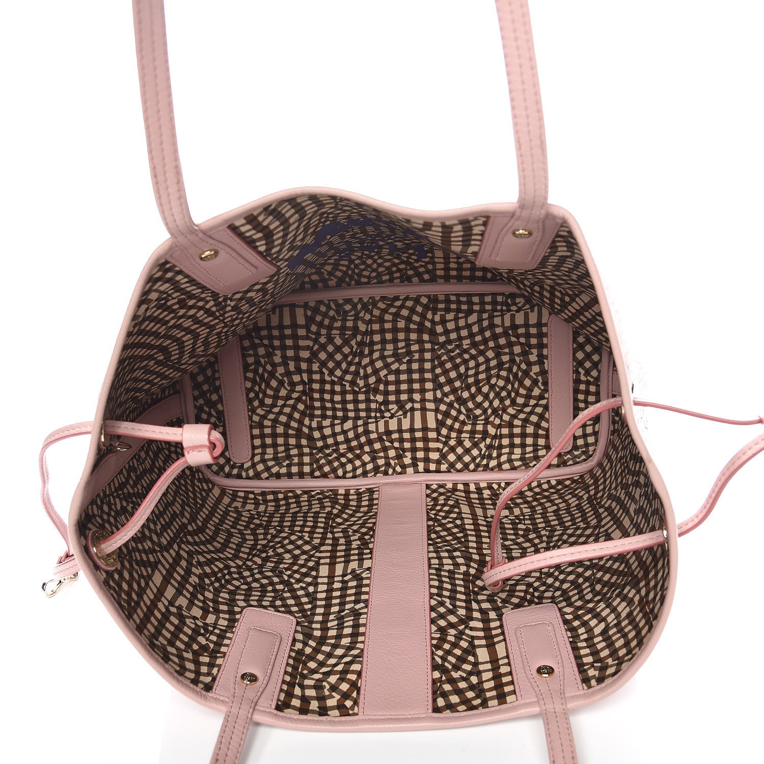 MCM Visetos Medium Liz Reversible Shopper Tote Soft Pink 10 of 12