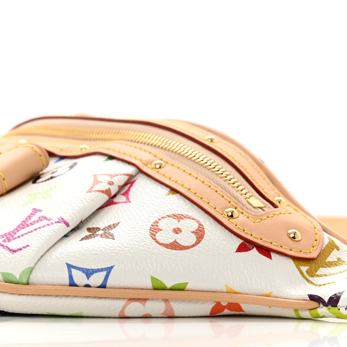 LV X TM Monogram Multicolor High Rise Bumbag White