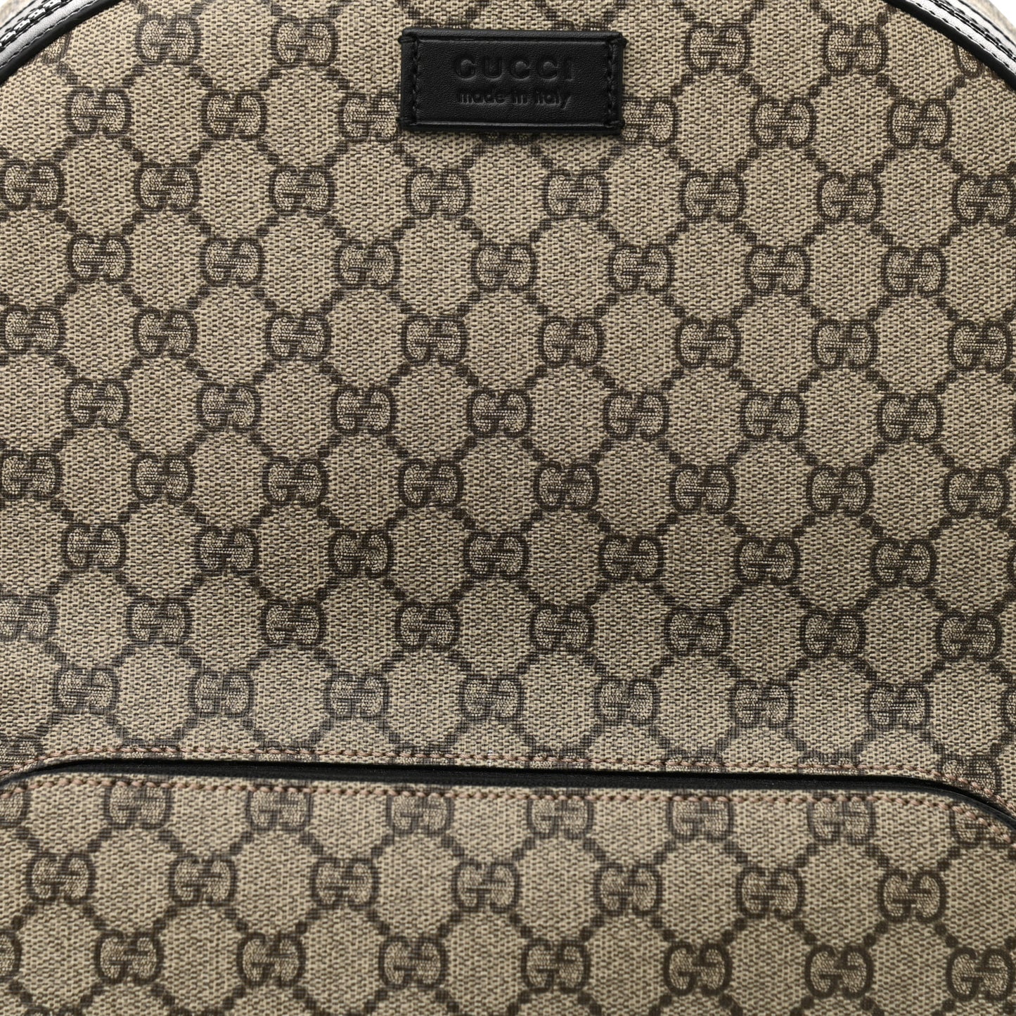 GG Supreme Monogram Medium Backpack Black