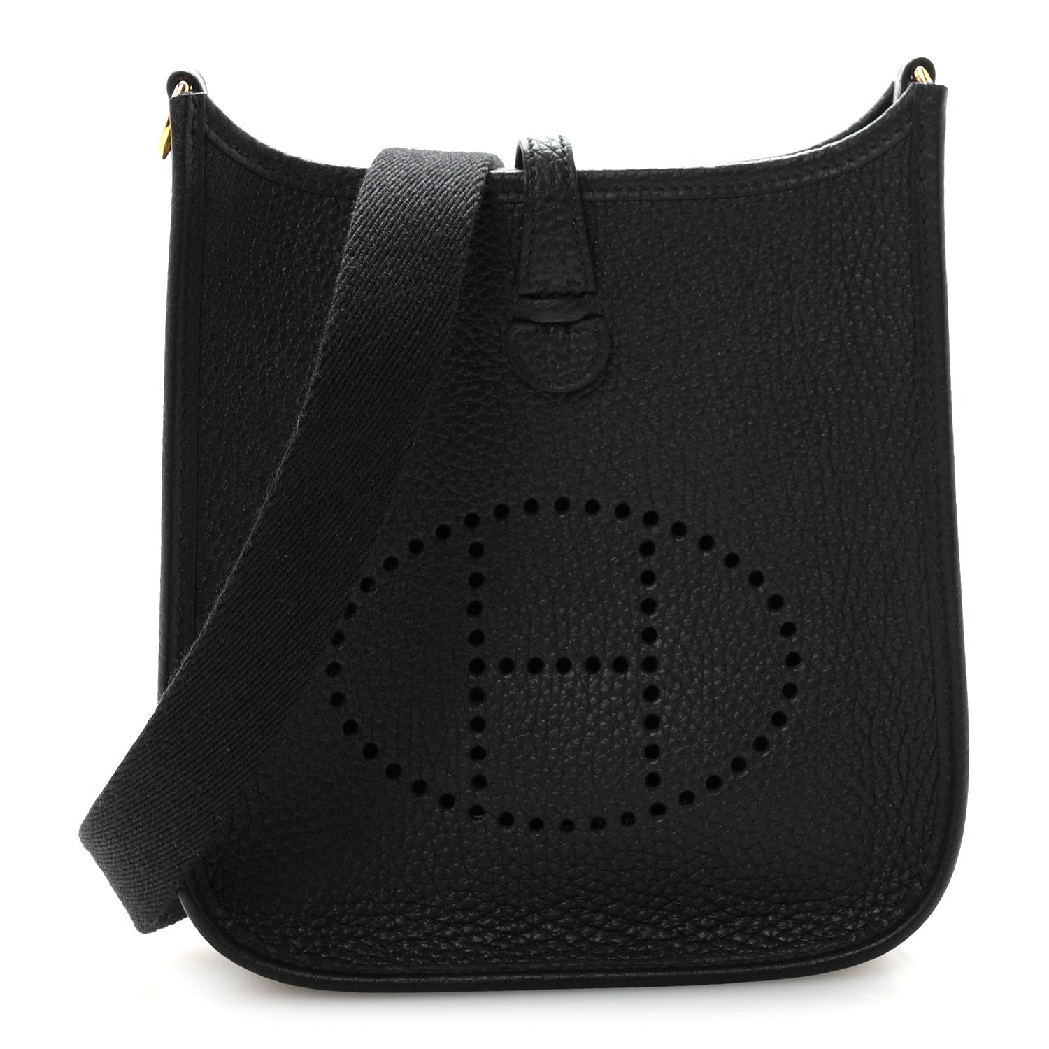 Hermes Taurillon Clemence Evelyne TPM Black 1 of 10
