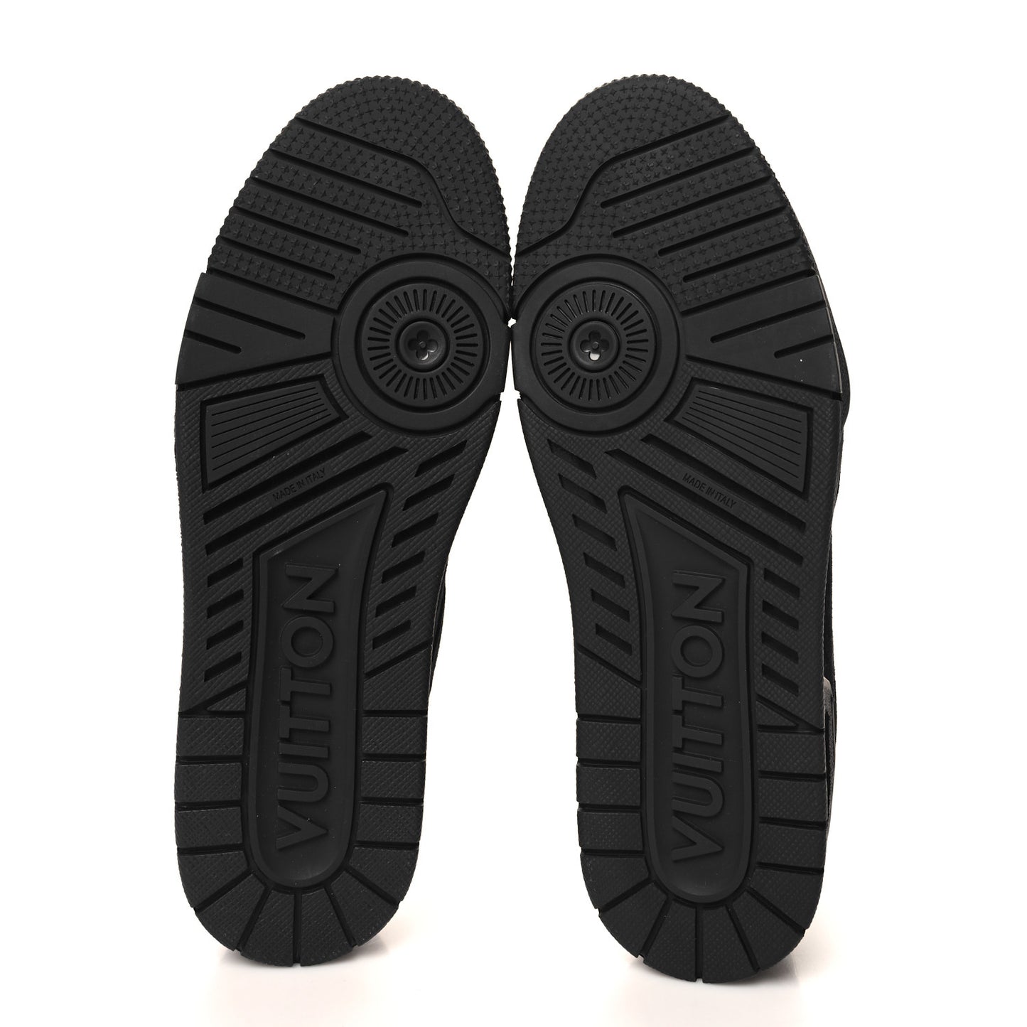 Suede Mens LV Trainer Sneakers 8.5 Black