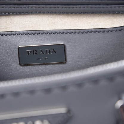 Prada City Calf Small Hand Stitched Galleria Double Zip Tote Marmo 7 of 13