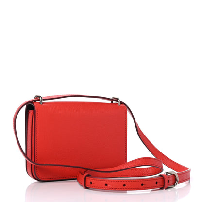 Burberry Goatskin Mini D-Ring Bag Bright Red 2 of 4