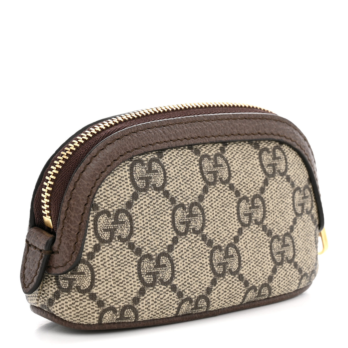 Gucci GG Supreme Monogram Web Ophidia Dome Key Pouch Beige New Acero 3 of 8