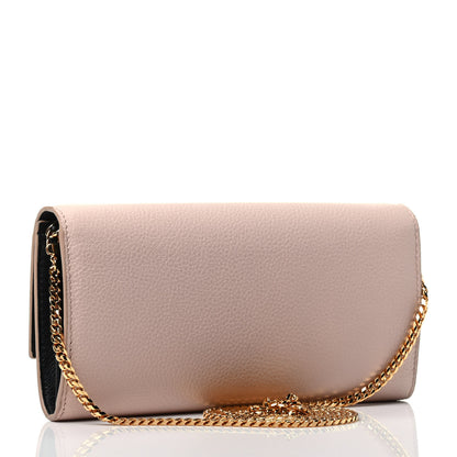 Alexander McQueen Pebbled Calfskin Skull Wallet on Chain Teint 2 of 3
