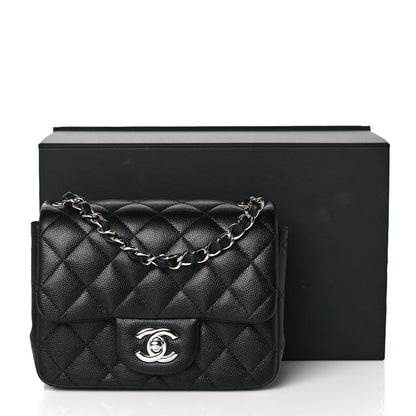 Chanel Caviar Quilted Mini Square Flap Black 10 of 10