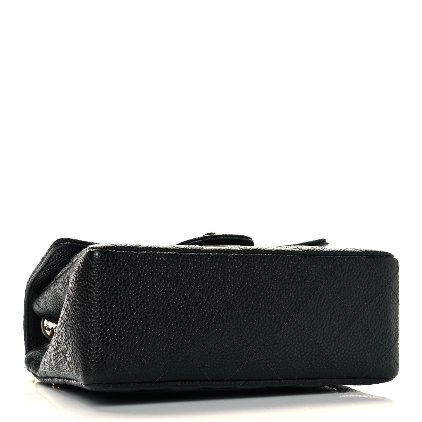 Caviar Quilted Mini Square Flap Black