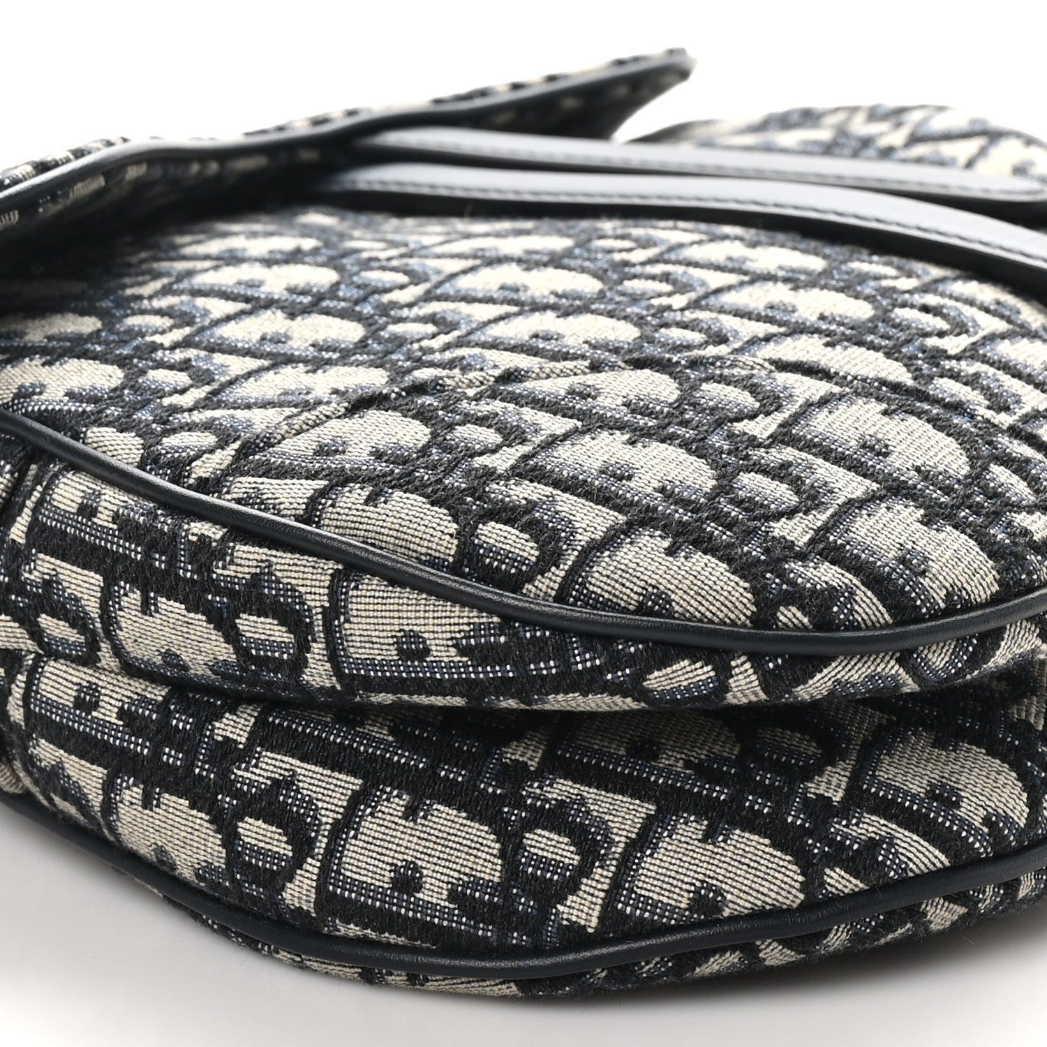 Christian Dior Oblique Saddle Bag Blue 9 of 10