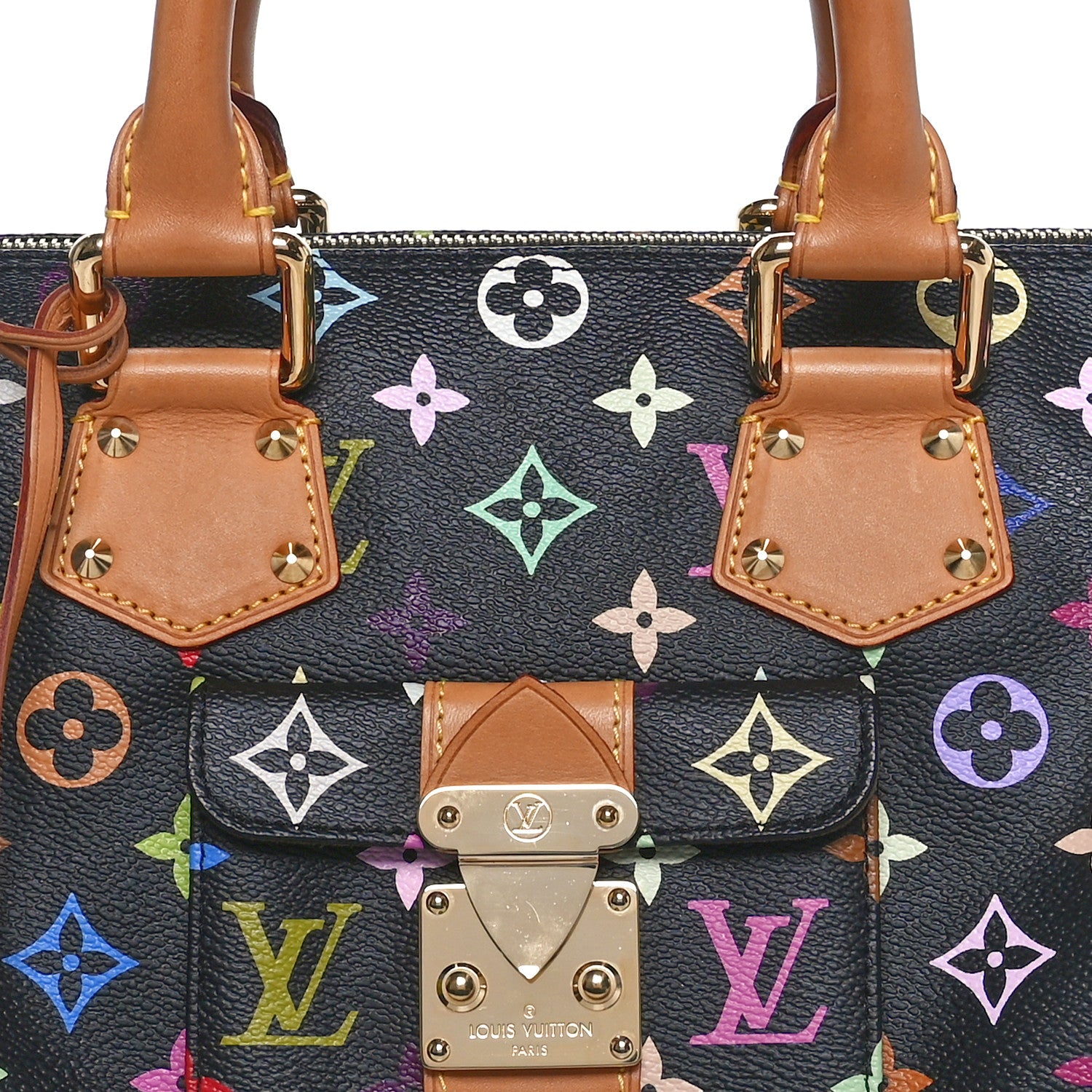 Louis Vuitton Monogram Multicolor Speedy 30 Black 9 of 9