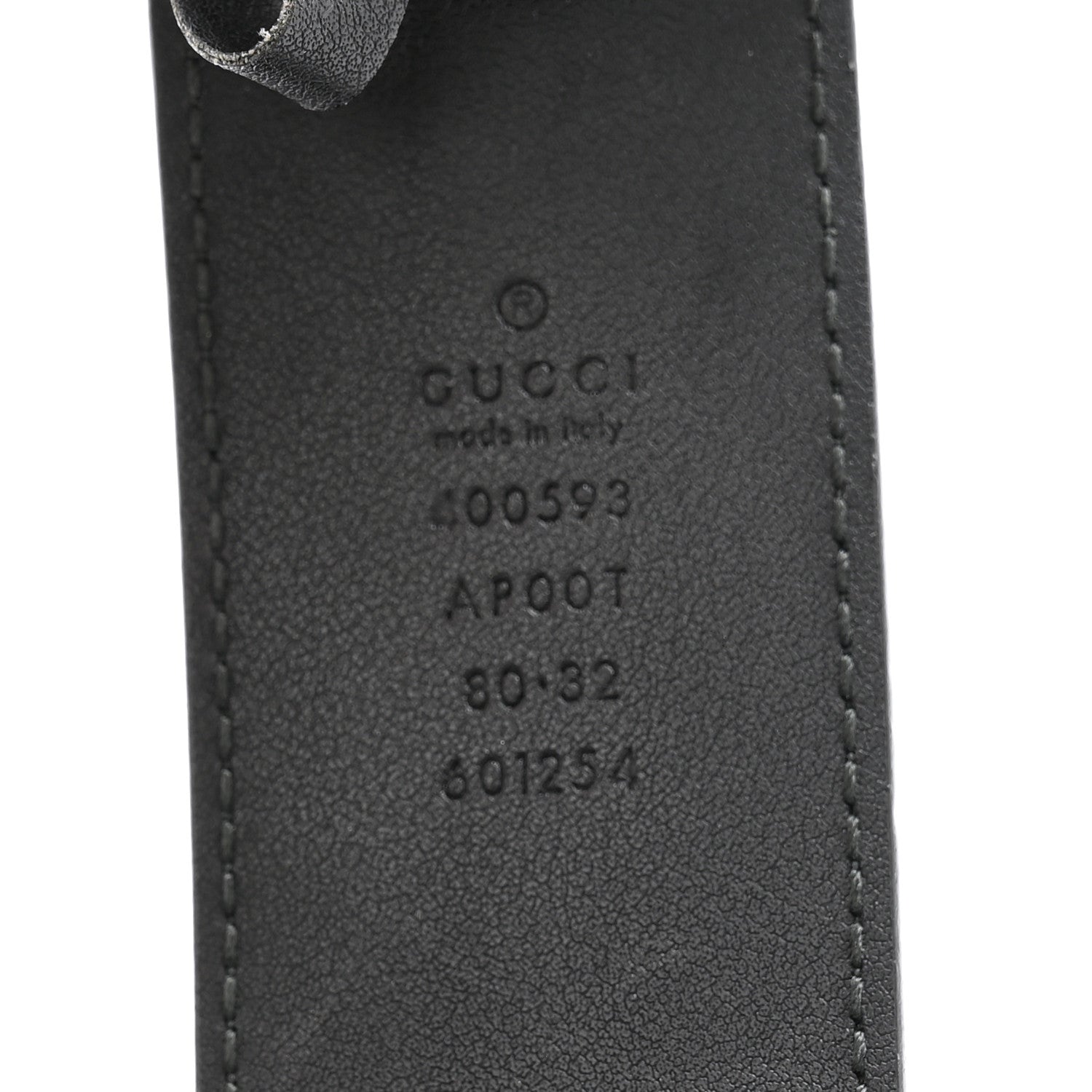 Gucci Calfskin Double G 40mm Belt 80 32 Black 3 of 8