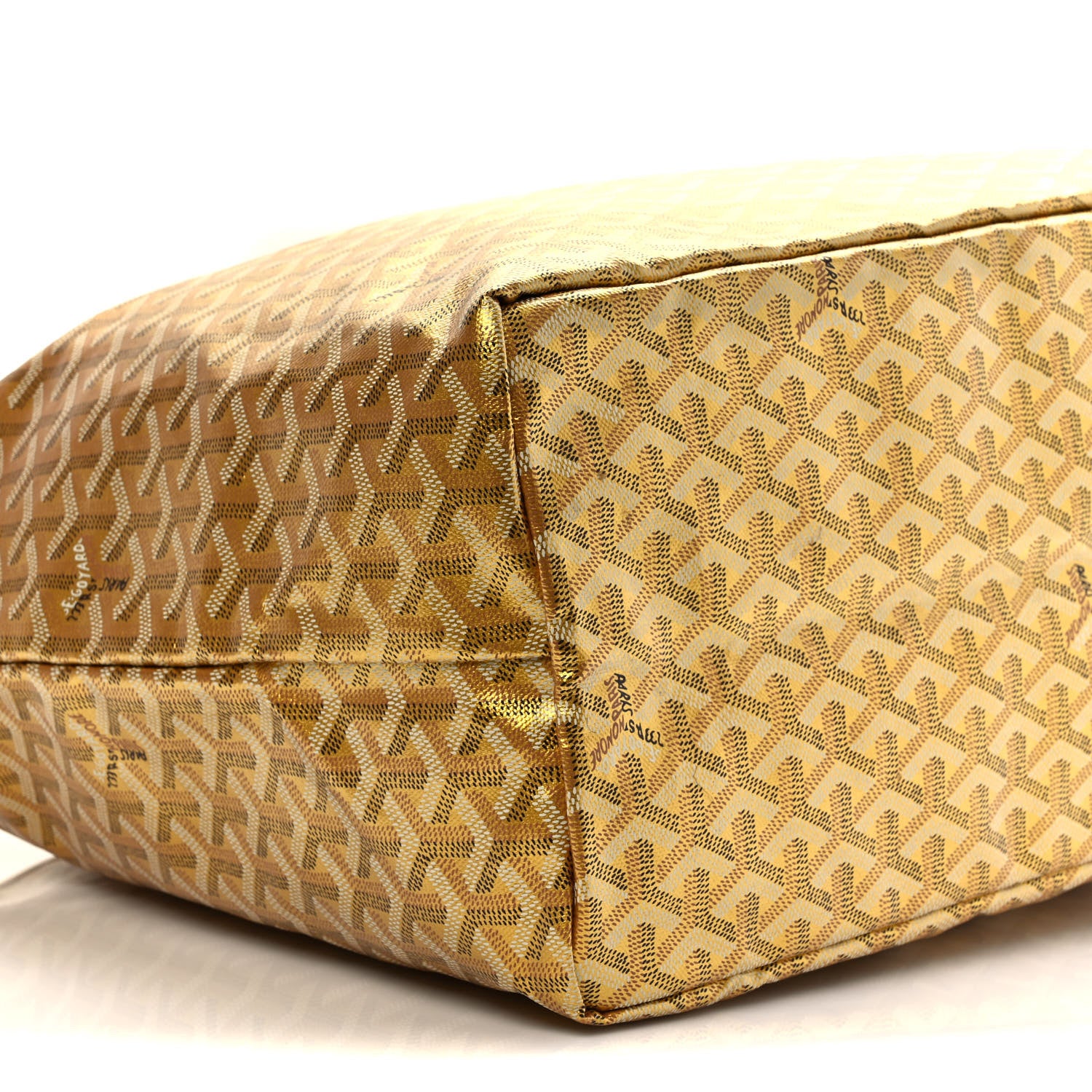 Goyard Goyardine Precious Metals Saint Louis GM Gold 6 of 7