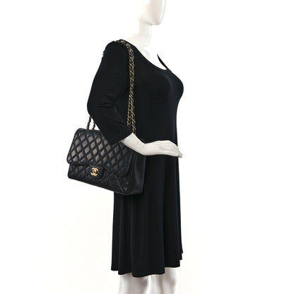 Chanel Caviar Quilted Jumbo Single Flap Black 2 of 11