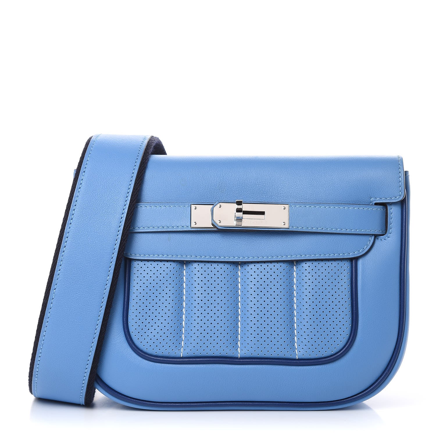 Hermes Veau Swift Mini Sac Berline Bleu Paradis Saphir 1 of 11
