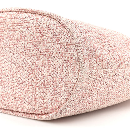 Chanel Lurex Boucle Deauville Drawstring Bag Pink 8 of 14