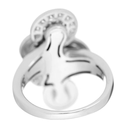 Bulgari 18K White Gold Diamond Cicladi Ring 53 6.25 4 of 5
